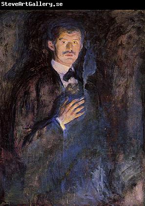 Edvard Munch Self Portrait with Cigarette   jjj